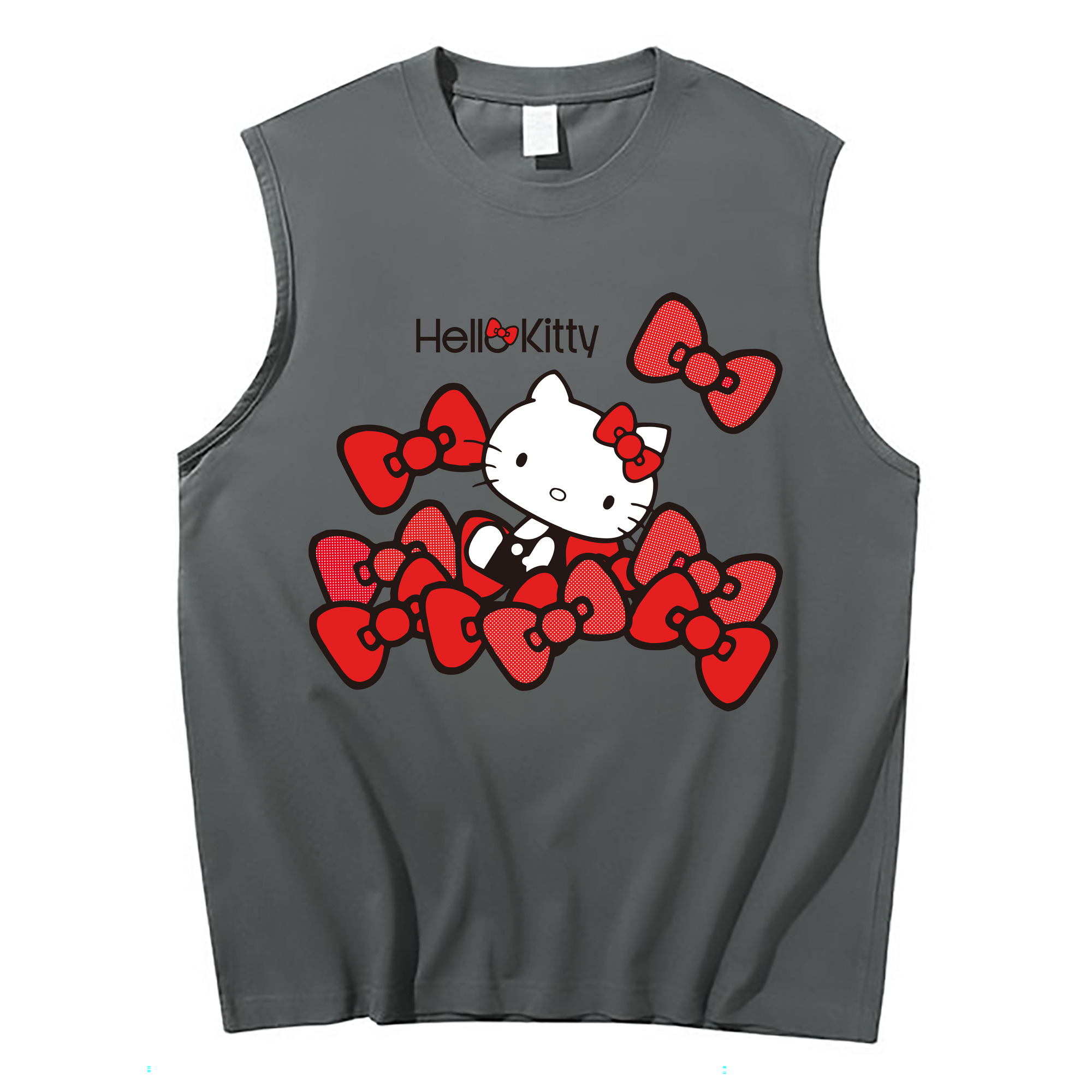 （画像用） Hello Kitty ハローキティ コットン100％タンクトップ（フロントプリント）
